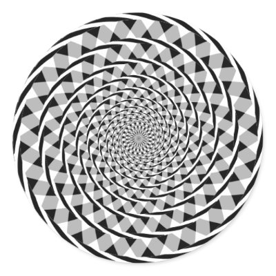 colorful spiral illusion