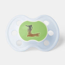 FRAZZLE MONOGRAM L PACIFIER
