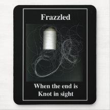 Frazzled pad mouse pad
