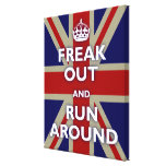 Freak Out and Run Around Gallery Wrapped Canvas