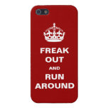Freak Out and Run Around iPhone 5 Cover