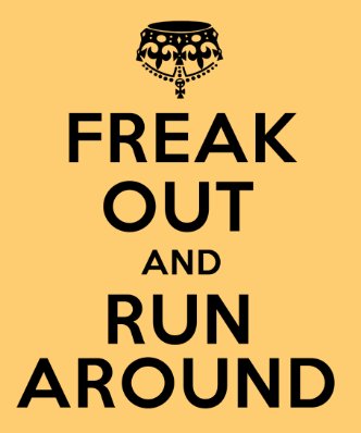 freak out and run around tees