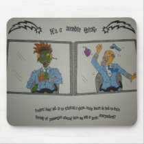 Freakin' Dead Jed Zombie Pilot Mousepad mousepads
