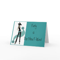 Freakin' Fabulous 40th Birthday Card for Women by NightSweatsDiva Freakin' Fabulous 40th Birthday Card for Women