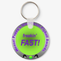 Freakin' Fast Flyball Award Keychain