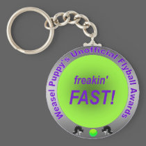 Freakin' Fast Flyball Award Keychain keychains