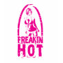 Freakin Hot Girls Logo Hot Pink Tank Top