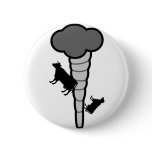 Freaky Cow Tornado Pinback Button