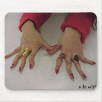 "FREAKY FINGERS" Mousepad