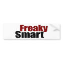 Freaky Smart bumper stickers