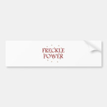 Freckle Power Bumper Sticker