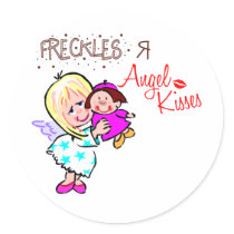 Freckles Are Angel Kisses stickers