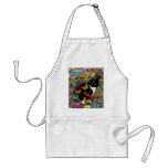 Freckles in Butterflies - Black and White Kitty Aprons