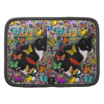 Freckles in Butterflies - Black & White Kitty Folio Planner