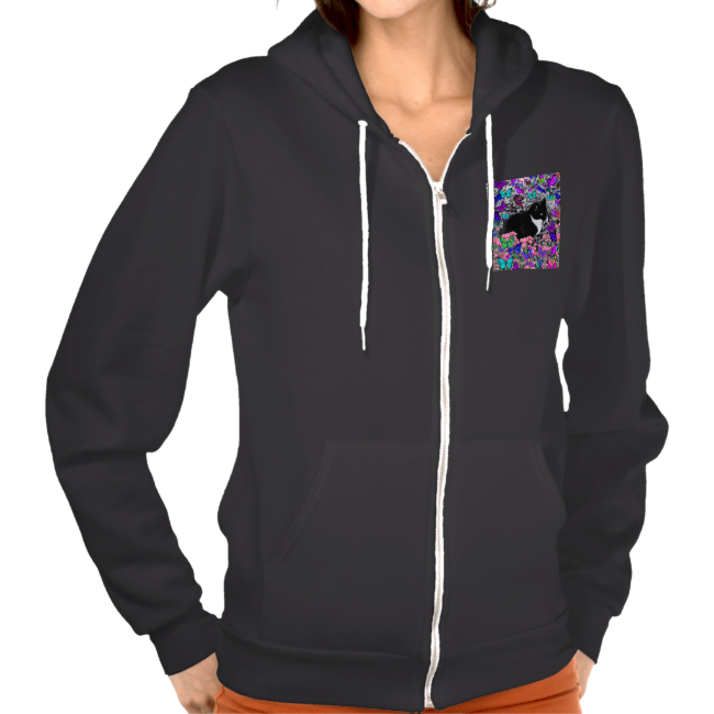 Freckles in Butterflies II - Tuxedo Cat Hoodies