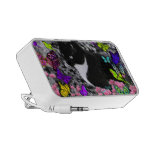 Freckles in Butterflies II - Tuxedo Cat iPod Speakers