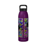 Freckles in Butterflies II - Tuxedo Kitty Cat Drinking Bottle