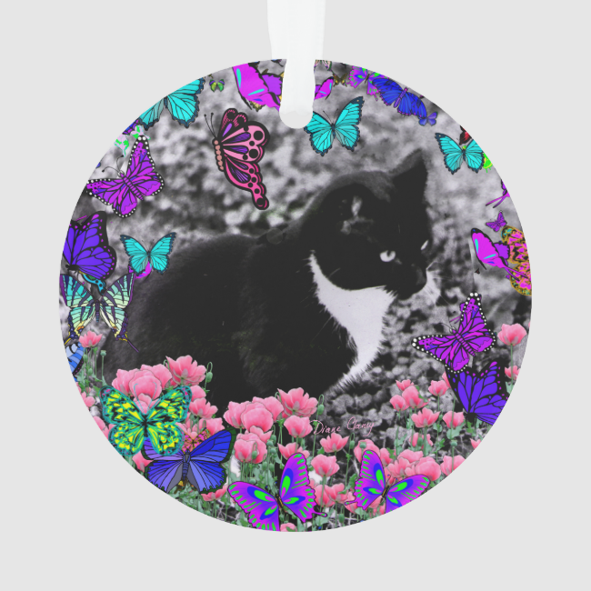 Freckles in Butterflies III, Tux Kitty Cat Freckles in Butterflies III, Tux Kitty Cat