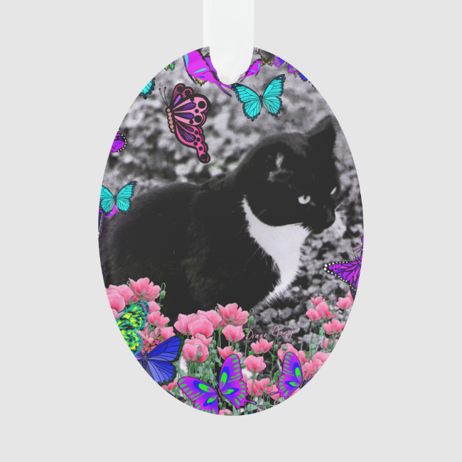 Freckles in Butterflies III, Tux Kitty Cat Freckles in Butterflies III, Tux Kitty Cat