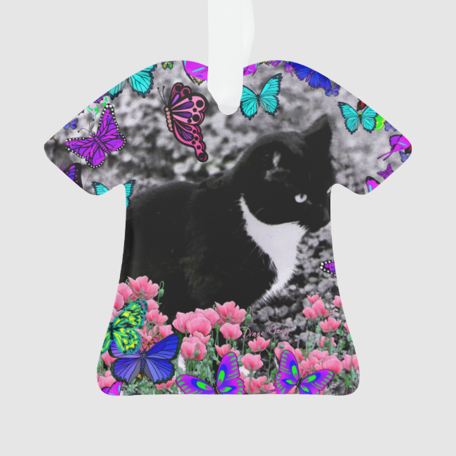 Freckles in Butterflies III, Tux Kitty Cat Freckles in Butterflies III, Tux Kitty Cat