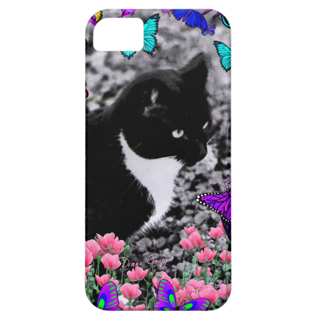 Freckles in Butterflies III, Tux Kitty Cat iPhone 5 Case Freckles in Butterflies III, Tux Kitty Cat iPhone 5 Case