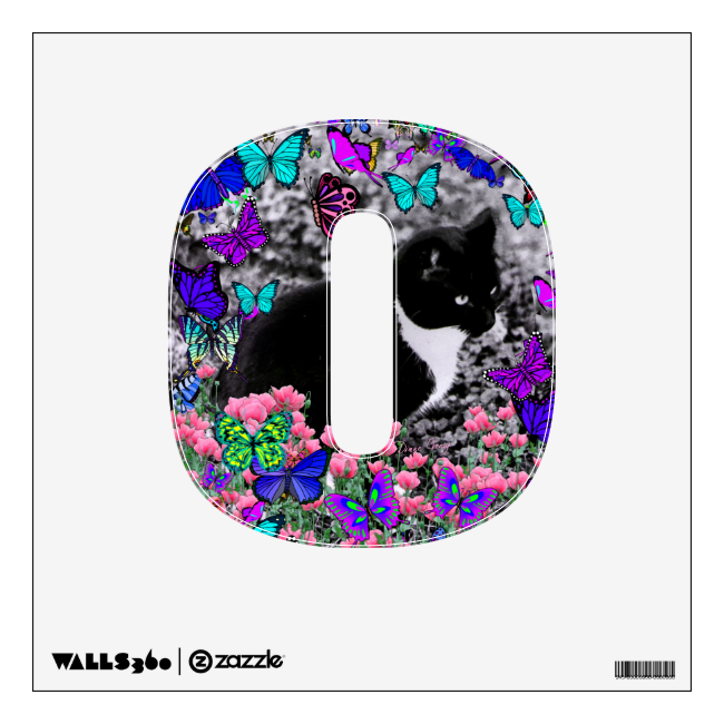 Freckles in Butterflies III, Tux Kitty Cat Wall Decals Freckles in Butterflies III, Tux Kitty Cat Wall Decals