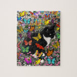 Freckles in Butterflies - Tuxedo Kitty Puzzles