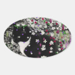 Freckles in Flowers I - Tux Cat Sticker