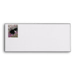 Freckles in Flowers II - Black and White Kitty Envelopes