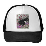 Freckles in Flowers II - Black and White Tux Cat Hats