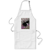 Freckles in Flowers II - Tuxedo Kitty Cat Apron