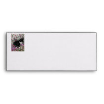 Freckles in Flowers II - Tuxedo Kitty Envelopes