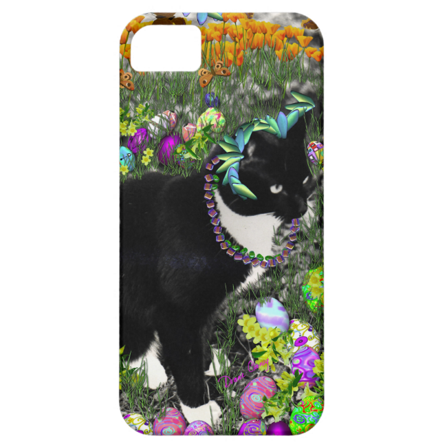 Freckles, Tux Cat, in the Hunt for Easter Eggs iPhone 5 Cases Freckles, Tux Cat, in the Hunt for Easter Eggs iPhone 5 Cases