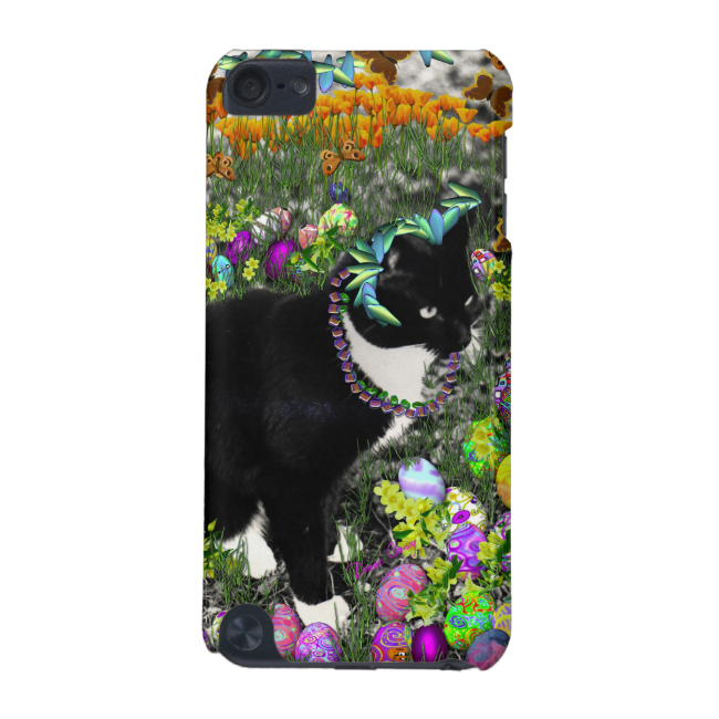 Freckles, Tux Cat, in the Hunt for Easter Eggs iPod Touch 5G Cases Freckles, Tux Cat, in the Hunt for Easter Eggs iPod Touch 5G Cases