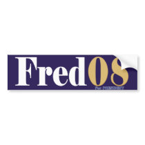 Fred08 Bumper Sticker bumper stickers