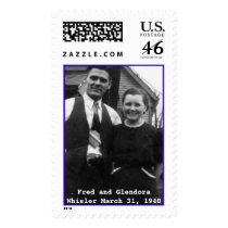 Fred and Glendora Whisler postage by snowlionind Fred and Glendora Whisler postage