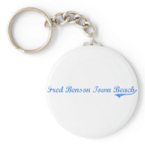 Fred Benson Town Beach Rhode Island Classic Design Key Chain
