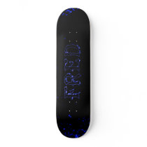 fred blue lightning laser star custom skateboard by mantisgraffix fred blue lightning laser star custom skateboard