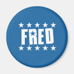Fred Button 1 Fridge Magnets
