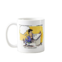 Fred Draws A Blank Funny Offbeat Cartoon Gifts mugs