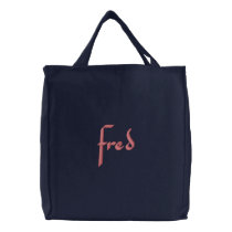 fred embroidered bags
