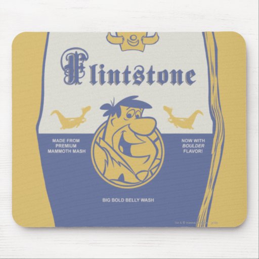 Fred Flintston Big Bold Belly Wash Mouse Pad