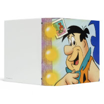 Fred Flintstone Look In Mirror 3 Ring Binder