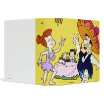 Fred Flintstone Wilma Barney and Betty Fiesta 3 Ring Binders