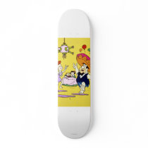 Fred Flintstone Wilma Barney and Betty Fiesta Custom Skate Board