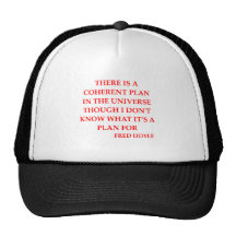 fred hoyle quote mesh hat