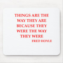 fred hoyle quote mouse pad