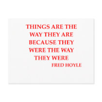 fred hoyle quote postcard