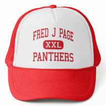 Fred J Page - Panthers - Middle - Franklin hats