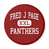 Fred J Page - Panthers - Middle - Franklin magnets by customteamsportswear Fred J Page - Panthers - Middle - Franklin magnets